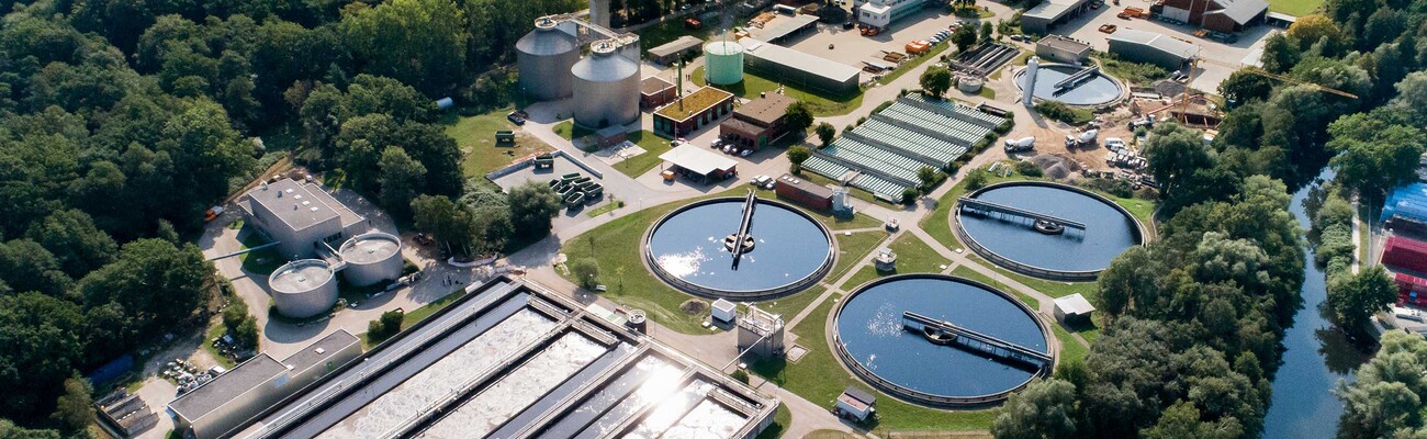 Відстійник очисної споруди у м. Люнебург.