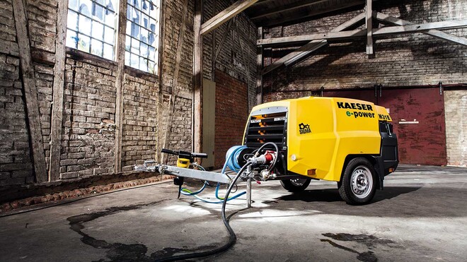 Пересувні компресори для будівництва M31E з електроприводом від Kaeser Kompressoren