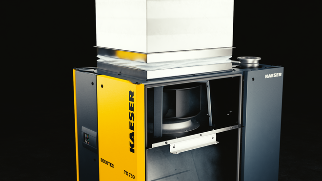 Інновацією нового холодоосушувача SECOTEC є радіальний вентилятор.