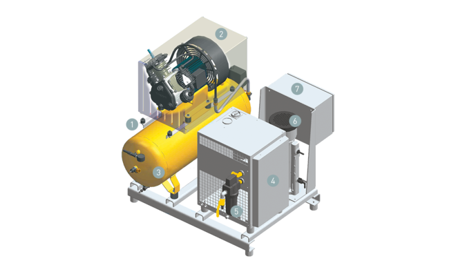 Поршневий компресор із прямим приводом